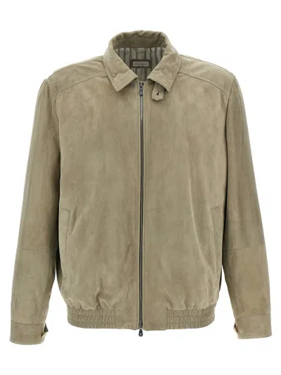 BRUNELLO CUCINELLI BRUNELLO CUCINELLI SUEDE JACKET