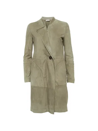 Pre-owned Brunello Cucinelli Suede Jacket In Neutral