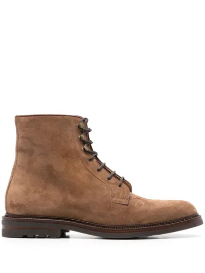 BRUNELLO CUCINELLI BRUNELLO CUCINELLI SUEDE LACE-UP BOOT