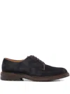 Brunello Cucinelli Suede Lace-up Shoes In Black