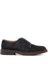 Brunello Cucinelli Suede Lace-up Shoes In Blue