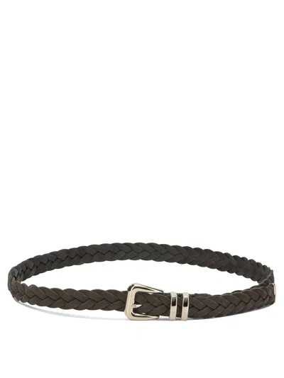 Brunello Cucinelli Suede Leather Belt In Brown
