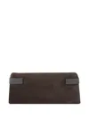 Brunello Cucinelli Suede Leather Clutch Bag