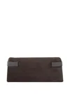 Brunello Cucinelli Suede Leather Clutch Bag