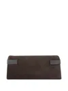 Brunello Cucinelli Suede Leather Clutch Bag