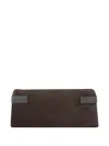 Brunello Cucinelli Suede Leather Clutch Bag