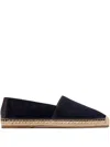 Brunello Cucinelli Suede-leather Espadrille Loafers In Black
