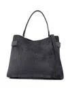 Brunello Cucinelli Suede Leather Handbag In Gray