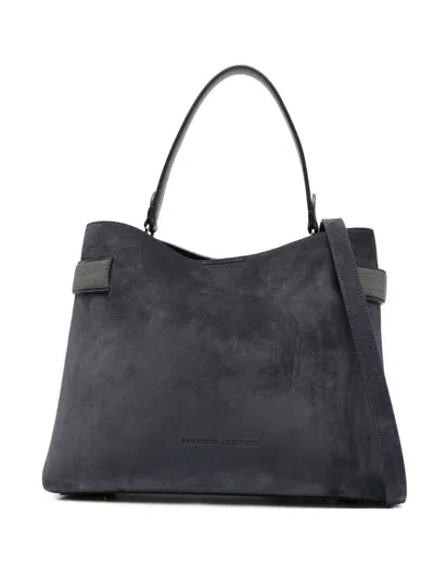 Brunello Cucinelli Suede Leather Handbag