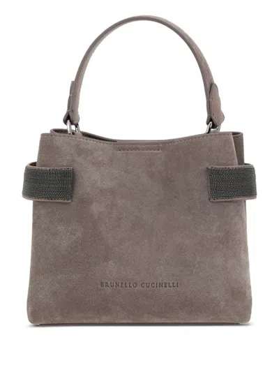 Brunello Cucinelli Suede Leather Handbag