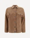 Brunello Cucinelli Suede Leather Jacket