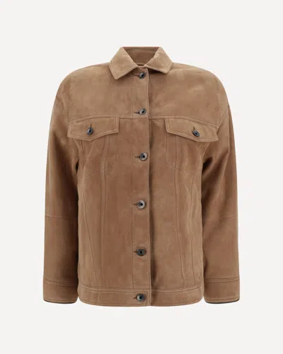 BRUNELLO CUCINELLI SUEDE LEATHER JACKET