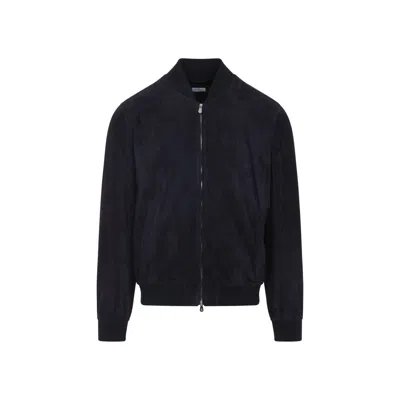 BRUNELLO CUCINELLI BRUNELLO CUCINELLI SUEDE LEATHER JACKET MEN