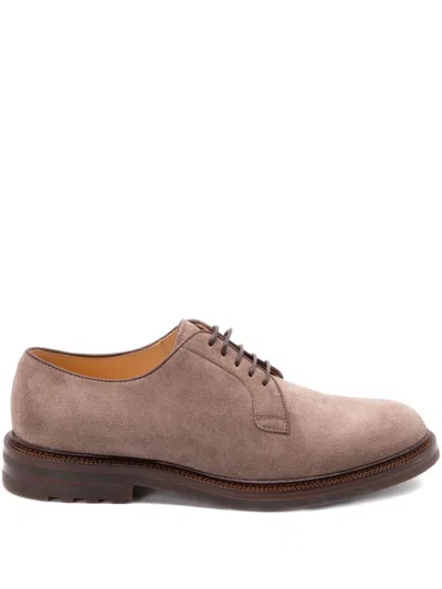 BRUNELLO CUCINELLI BRUNELLO CUCINELLI SUEDE LEATHER LACE-UP SHOES