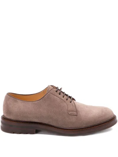 BRUNELLO CUCINELLI BRUNELLO CUCINELLI SUEDE LEATHER LACE-UP SHOES