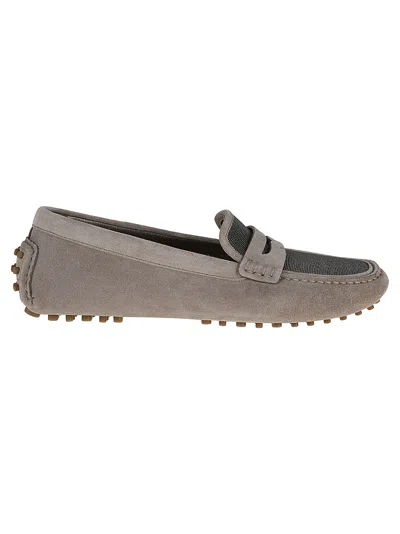 Brunello Cucinelli Suede Leather Loafers