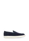 Brunello Cucinelli Round Toe Slip-on Loafers In Black