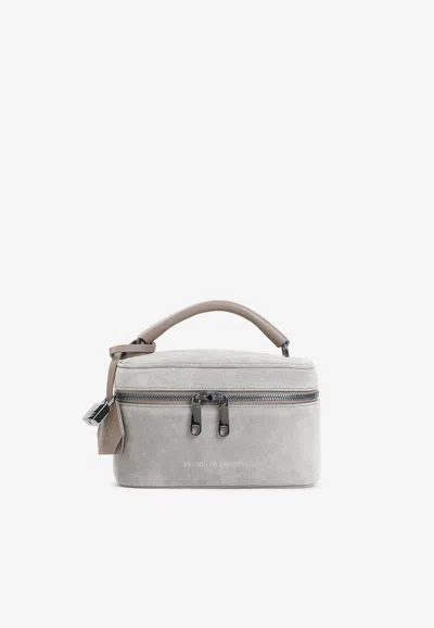 Brunello Cucinelli Suede Leather Pouch