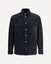Brunello Cucinelli Suede Leather Shirt Jacket