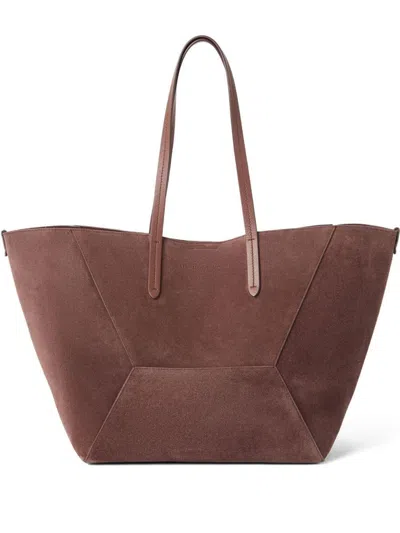 Brunello Cucinelli Suede Leather Shopping Bag