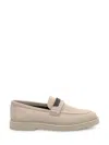 Brunello Cucinelli Suede Loafer In Neutral
