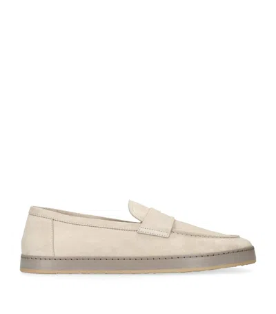 Brunello Cucinelli Suede Loafer Sneakers