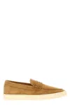 Brunello Cucinelli Men Camel Suede Loafer Sneakers In Brown