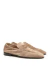 Brunello Cucinelli Beige Calf Suede Mocassins In Neutral