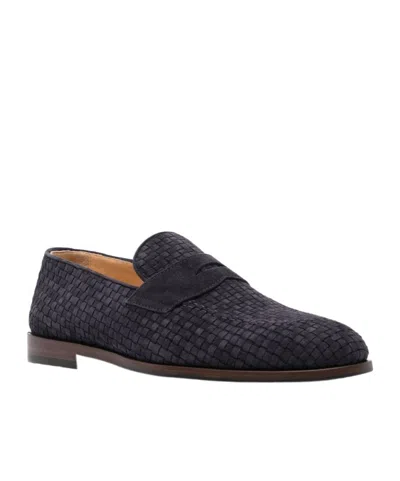 Brunello Cucinelli Suede Loafers In Black