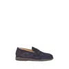 Brunello Cucinelli Men Suede Loafers In Black
