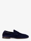 Brunello Cucinelli Suede Loafers Almond Toe Leather Sole In Blue