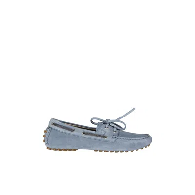 Brunello Cucinelli Suede Loafers In Blue