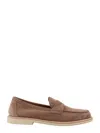 Brunello Cucinelli Suede Loafers In Brown