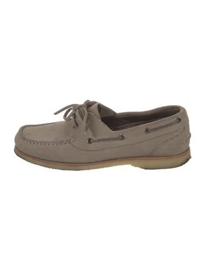 Pre-owned Brunello Cucinelli Suede Loafers In Brown