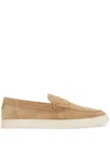 Brunello Cucinelli Round Head Loafer Shoes In Nois