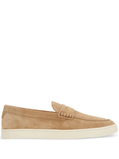 Brunello Cucinelli Round Head Loafer Shoes In Nois