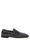 Brunello Cucinelli Suede Loafers In Gray