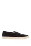 Brunello Cucinelli Suede Loafer Sneaker Loafers Blue In Grey