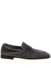 Brunello Cucinelli Suede Loafers In Grey