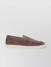 Brunello Cucinelli Suede Loafers In Moccasin Style In Brown