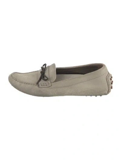 Pre-owned Brunello Cucinelli Suede Loafers In Neutrals