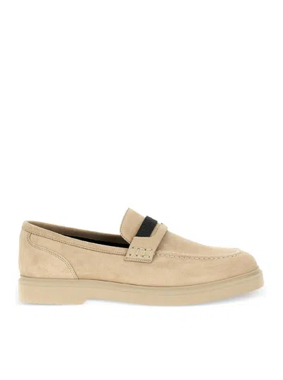BRUNELLO CUCINELLI SUEDE LOAFERS