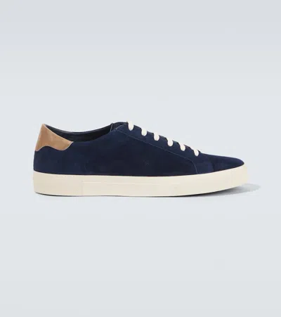 BRUNELLO CUCINELLI SUEDE LOW-TOP SNEAKERS