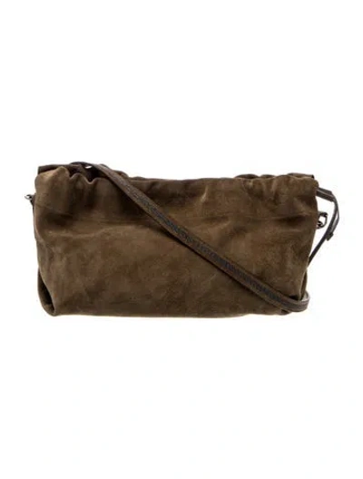 Pre-owned Brunello Cucinelli Suede Messenger Bag In Brown