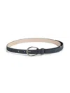 Brunello Cucinelli Suede Monili Belt In Blue
