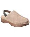 Brunello Cucinelli Leather Platform Slipper In Brown