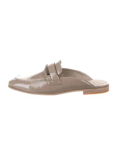 Pre-owned Brunello Cucinelli Suede Mules In Neutral
