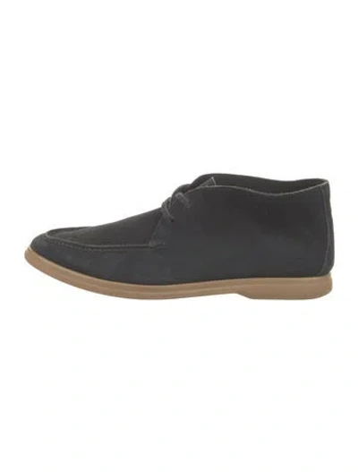Pre-owned Brunello Cucinelli Suede Oxfords In Blue