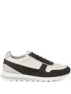 Brunello Cucinelli Suede Panelled Trainers In Black