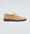 Brunello Cucinelli Suede Loafers In Brown